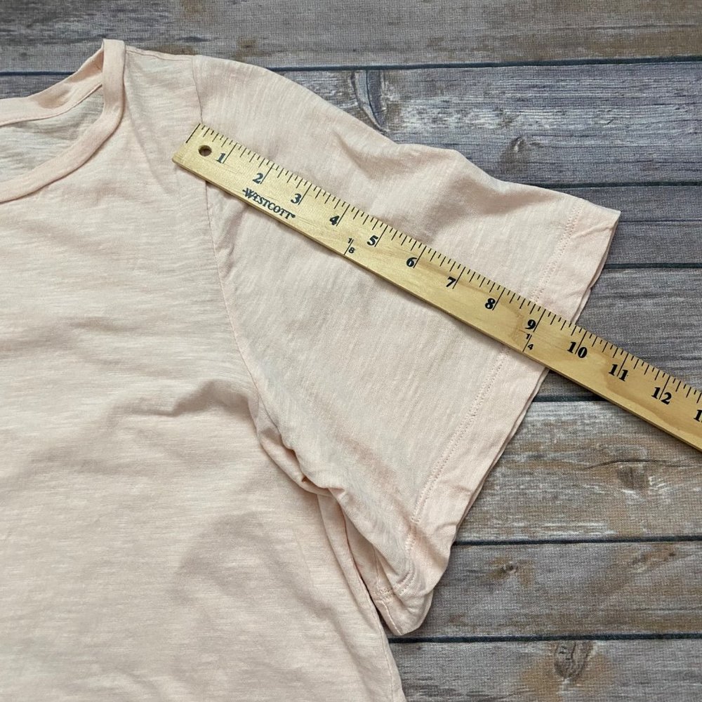 LOFT Light Pink Cotton Short Bell Sleeve Tee - Picture 8 of 12